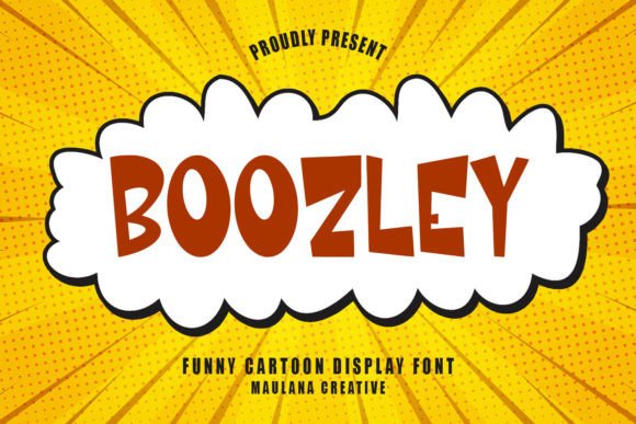 Download Boozley Cartoon Display Font - Display font Collection