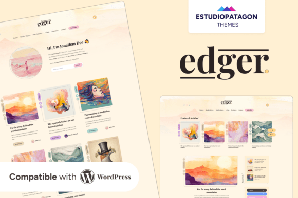 Download Edger - Minimal Blog for WordPress - Blog Collection